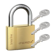 Mosadzný visiaci zámok Gerda KMZ S30 - S3010A Mosadzný visiaci zámok Gerda KMZ S30 - S3010A