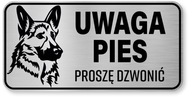 Znak psa Pozor - nemecký ovčiak Znak psa Pozor - nemecký ovčiak