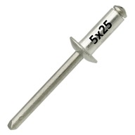 Slepé nity OCEL/OCEL OCEL/OCEL 5x25mm - 50 KS Slepé nity OCEL/OCEL OCEL/OCEL 5x25mm - 50 KS