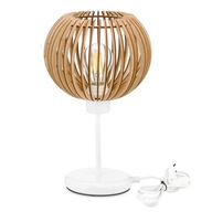 Nočná lampa, podkrovná stolová lampa s E27 LED, drevo