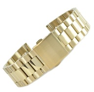 ZLATÝ OCELOVÝ náramok na hodinky 20mm m1 ZLATÝ OCELOVÝ náramok na hodinky 20mm m1
