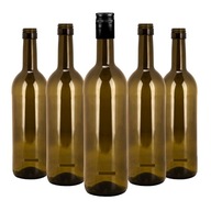 15x Sklenené fľaše na víno 750ml Bordeaux SET 15x Sklenené fľaše na víno 750ml Bordeaux SET