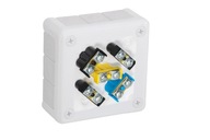 Krabička na povrch so svorkami, 12 vstupov VIPLAST VP-41 BIELA IP55 98x98x42mm Krabička na povrch so svorkami, 12 vstupov VIPLAST VP-41 BIELA IP55 98x98x42mm