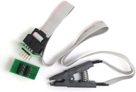 Klip SO8/SOIC8 pre programovanie v čipe + rozteč hlavičky ISP 1,27 mm