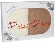 DARČEK PRE BABKU A DEDKA SADA DVOCH HRUBÝCH UTERÁKOV S VÝŠIVKOU DARČEK PRE BABKU A DEDKA SADA DVOCH HRUBÝCH UTERÁKOV S VÝŠIVKOU