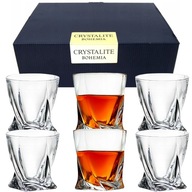 Krištáľové poháre na whisky Bohemia Quadro sada 6ks Krištáľové poháre na whisky Bohemia Quadro sada 6ks