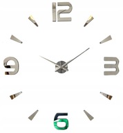 MODERNÉ NÁSTENNÉ HODINY, VEĽKÉ, 70-130 CM, NÁSTENNÉ, 3D ZRKADLO, DIY MODERNÉ NÁSTENNÉ HODINY, VEĽKÉ, 70-130 CM, NÁSTENNÉ, 3D ZRKADLO, DIY