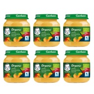 GERBER BIO dezert jablko marhuľa 6x125g GERBER BIO dezert jablko marhuľa 6x125g