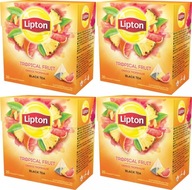 LIPTON TEA TROPICAL OVOCNÁ PYRAMÍDA expresná čierna 20ks x 4 LIPTON TEA TROPICAL OVOCNÁ PYRAMÍDA expresná čierna 20ks x 4