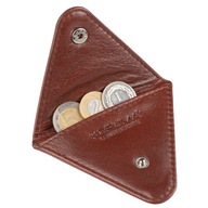Hnedá kožená peňaženka Koruma