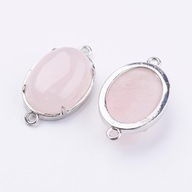 Rose quartz konektor ~25-15 mm 1 ks. Rose quartz konektor ~25-15 mm 1 ks.