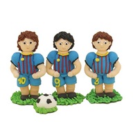 Cukrové figúrky torta 3x FUTBALista + modrá lopta Cukrové figúrky torta 3x FUTBALista + modrá lopta