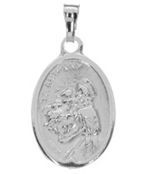 Strieborný medailón svätého Antona Paduánskeho, striebro p925