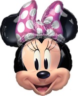 Fóliový balónik Minnie Mouse s ružovou mašľou Fóliový balónik Minnie Mouse s ružovou mašľou