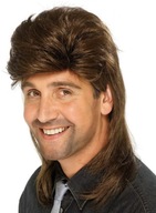 WIG Hair 70. roky 80. roky DISCO Hnedý uhladený karnevalový ples WIG Hair 70. roky 80. roky DISCO Hnedý uhladený karnevalový ples