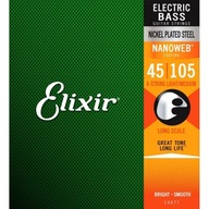 Elixir 14077 Stredné gitarové struny. basy 45-105 Elixir 14077 Stredné gitarové struny. basy 45-105