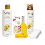 WEXOR Yellow Cashmere set: parfém, sušič lístkov, osviežovač vzduchu + špongia