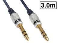 JACK 6.3/3P TRS kábel plug-to-plug VITALCO 3m JACK 6.3/3P TRS kábel plug-to-plug VITALCO 3m