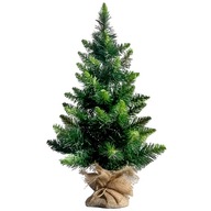 Umelý vianočný stromček CELONA DIAMANTOVÁ BOROVICA ZELENÁ 60 cm + jutový stojan