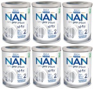 6x NAN 2 Optipro Plus upravené mlieko 800g 6x NAN 2 Optipro Plus upravené mlieko 800g