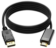 DISPLAY PORT na kábel HDMI 1.8M 4K DP DisplayPort