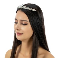 SVADOBNÁ dekorácia, dámska korunka, TIARA, svadobný DIADEM, krištáľ, elegantná SVADOBNÁ dekorácia, dámska korunka, TIARA, svadobný DIADEM, krištáľ, elegantná