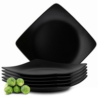 SADA jedálenských tanierov EPIRI BLACK MATTE SQUARE SADA jedálenských tanierov EPIRI BLACK MATTE SQUARE