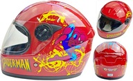 MINI PRILBA PRE DETI SPIDERMAN RED QUAD MOTOR XL 48-50cm MINI PRILBA PRE DETI SPIDERMAN RED QUAD MOTOR XL 48-50cm