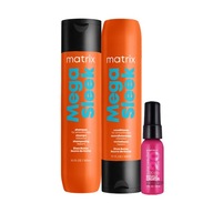 MATRIX MEGA SLEEK uhladzujúci šampón, kondicionér 300 ml pre krepovité vlasy + darček