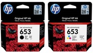 2x originálny atrament HP 653 pre DeskJet Plus 6075 6475 2x originálny atrament HP 653 pre DeskJet Plus 6075 6475