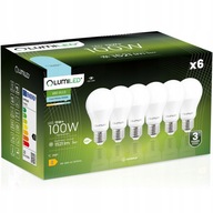 6x E27 A60 LED žiarovka 13W = 100W 1521lm 6500K Studená 260° LUMILED 6x E27 A60 LED žiarovka 13W = 100W 1521lm 6500K Studená 260° LUMILED