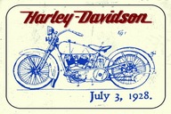 Ozdobná plaketa z plechu Harley Davidson Motor 1928 Ozdobná plaketa z plechu Harley Davidson Motor 1928