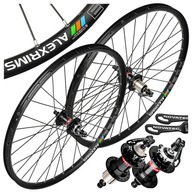 SADA BICYKLOVÝCH KOLIES P+T ALEXRIMS MD23 26'' 559x23 NOVATEC BEZDUROVÝ DISK