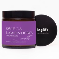 Mglife repková sviečka levanduľa s pomarančom 120ml Mglife repková sviečka levanduľa s pomarančom 120ml