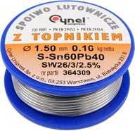 SPÁJKA 1,5MM 100G SN60PB40 - 76814 SPÁJKA 1,5MM 100G SN60PB40 - 76814