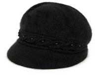 Čiapka Pearl Chic - čierna | dámske, teplé, angorské cz23396 Čiapka Pearl Chic - čierna | dámske, teplé, angorské cz23396