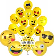 SÚPRAVA BALÓNOV EMOTIKON BALÓN EMÓCIE ÚSMEVY NARODENINY 17KS KARNEVALOVÝ PLES SÚPRAVA BALÓNOV EMOTIKON BALÓN EMÓCIE ÚSMEVY NARODENINY 17KS KARNEVALOVÝ PLES