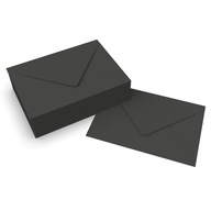 Silné čierne ozdobné obálky 50 ks 133X184 mm