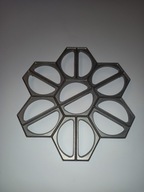 kovová forma, hliníkový vykrajovač na halušky, 14 kusov, vyrobený v PL