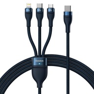 BASEUS KÁBEL LIGHTNING MICRO USB TYP-C 100W 1,5M BASEUS KÁBEL LIGHTNING MICRO USB TYP-C 100W 1,5M