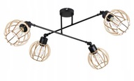 Stropné svietidlo luster nastaviteľný LOFT drôt 4 E27 Stropné svietidlo luster nastaviteľný LOFT drôt 4 E27