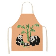 Štýl č.4 68x55cm Zástera Artoon Cute Panda Print Štýl č.4 68x55cm Zástera Artoon Cute Panda Print