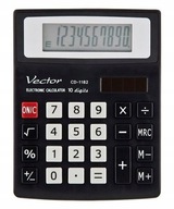 VECTOR CD-1182 školská kancelárska kalkulačka 10 položiek.