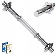 TYČ ROVNÁ 40cm 25mm PRE Činky krátke ZAPÍROVÉ SVORKY s plným závitom TYČ ROVNÁ 40cm 25mm PRE Činky krátke ZAPÍROVÉ SVORKY s plným závitom