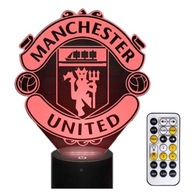 MANCHESTER UNITED 3D LED NOČNÁ LAMPA S DIAĽKOVÝM OVLÁDANÍM MANCHESTER UNITED 3D LED NOČNÁ LAMPA S DIAĽKOVÝM OVLÁDANÍM