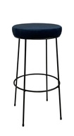 Nízka stolička / barová stolička 66cm kovová loft 1P