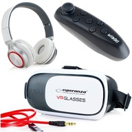 VR 3D OKULIARE SO SLÚCHADLAMI + DIAĽKOVÝ OVLÁDAČ VR 3D OKULIARE SO SLÚCHADLAMI + DIAĽKOVÝ OVLÁDAČ