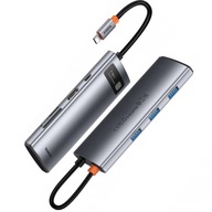 BASEUS ADAPTÉR ROZBOČOVAČ USB-C USB 3.0 HDMI 4K 100W TF/SD BASEUS ADAPTÉR ROZBOČOVAČ USB-C USB 3.0 HDMI 4K 100W TF/SD