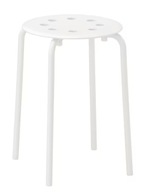 IKEA MARIUS Taburetka, biela IKEA MARIUS Taburetka, biela