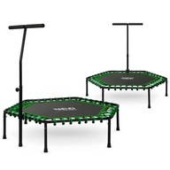 FITNESS TRAMPOLÍNA S RÚČKOU 127 CM NEO-SPORT - ŠESTIHRANNÁ ZELENÁ FITNESS TRAMPOLÍNA S RÚČKOU 127 CM NEO-SPORT - ŠESTIHRANNÁ ZELENÁ